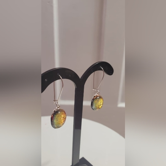 Large Double Size Crystal Silver Drop Hook Earrings.🌴 - Picture 4 of 5